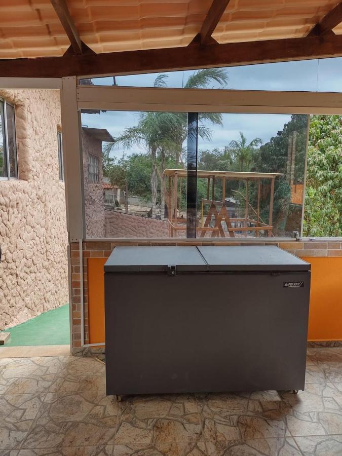 Chacara Bella Vida Com Piscina Churrasqueira Salao De Festas Fogao A Lenha Quadra Aracariguama Ngoại thất bức ảnh