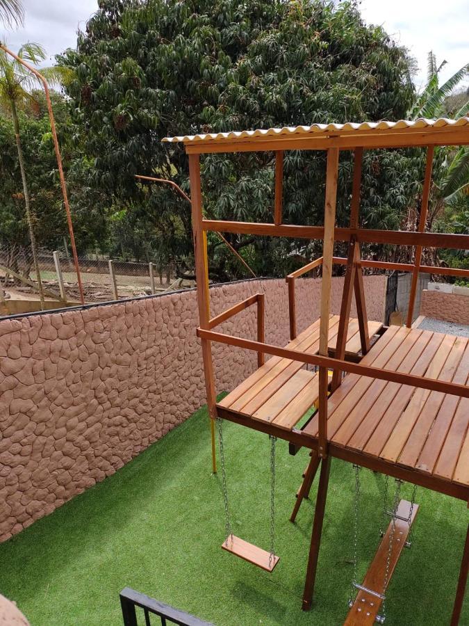 Chacara Bella Vida Com Piscina Churrasqueira Salao De Festas Fogao A Lenha Quadra Aracariguama Ngoại thất bức ảnh