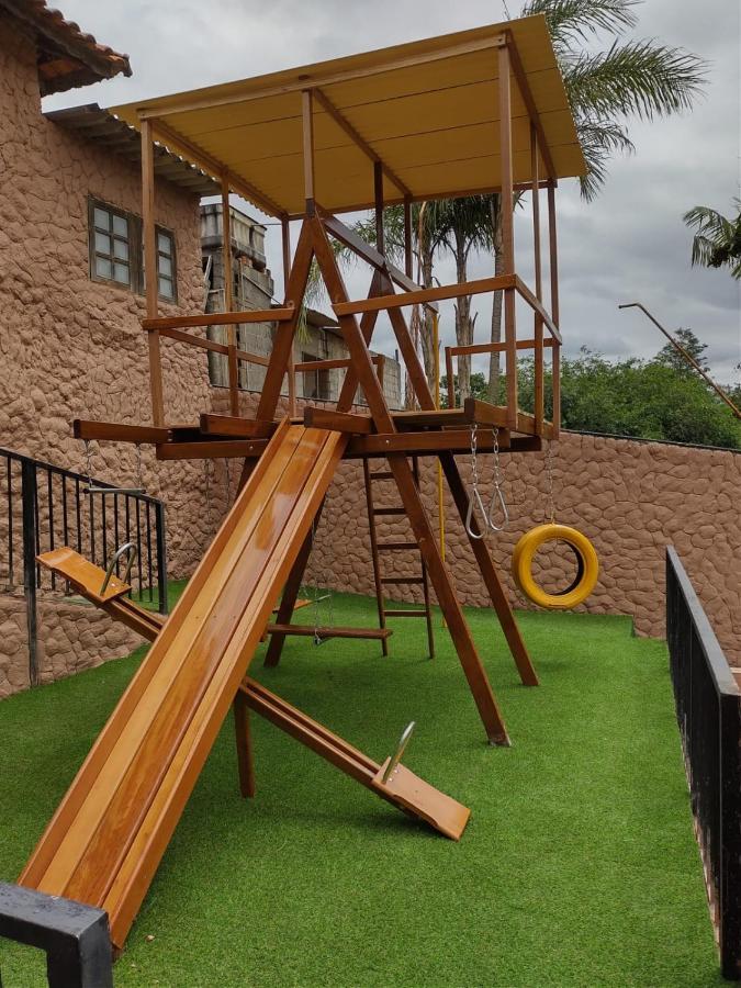 Chacara Bella Vida Com Piscina Churrasqueira Salao De Festas Fogao A Lenha Quadra Aracariguama Ngoại thất bức ảnh